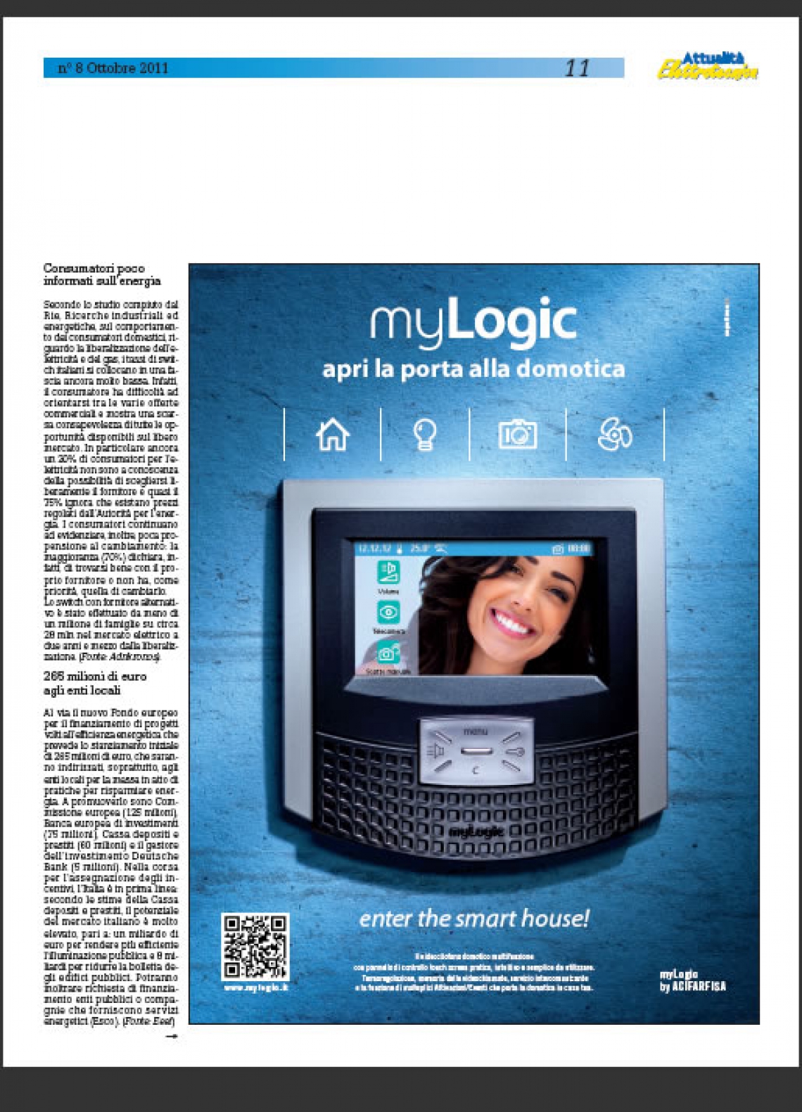 myLogic, videocitofono domotico