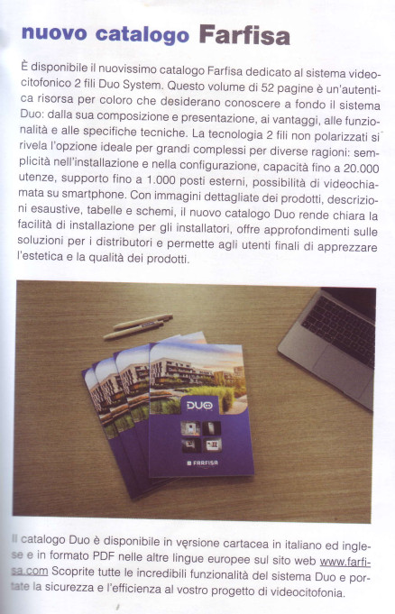 Nuovo catalogo Farfisa