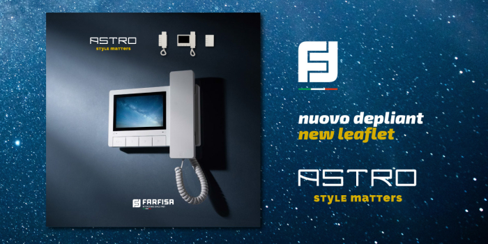 Nuovo depliant Astro, Style matters.